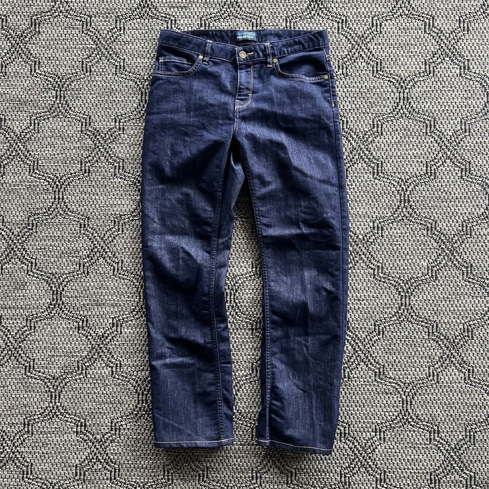Patagonia Pants Womens 30x28 Blue Jeans Organic Cotton Denim Straight
